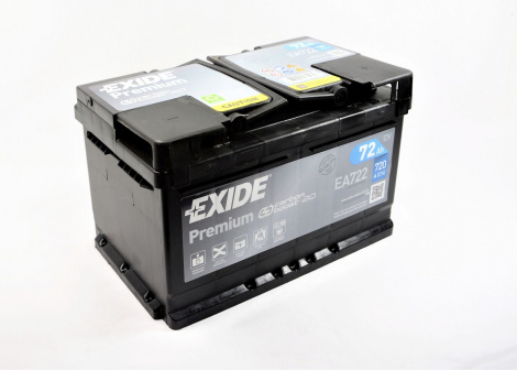 Akumulator Exide Premium Carbon Boost EA722 12V 72 Ah / 720 A - Akumulatory  dla samochodów osobowych - Akumulatory - Sklep internetowy